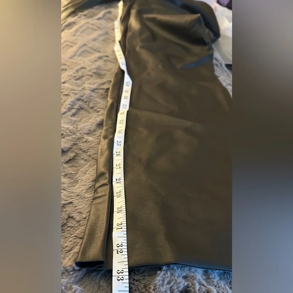 Skims NEW Black faux leather pants😍 - Picture 10 of 12